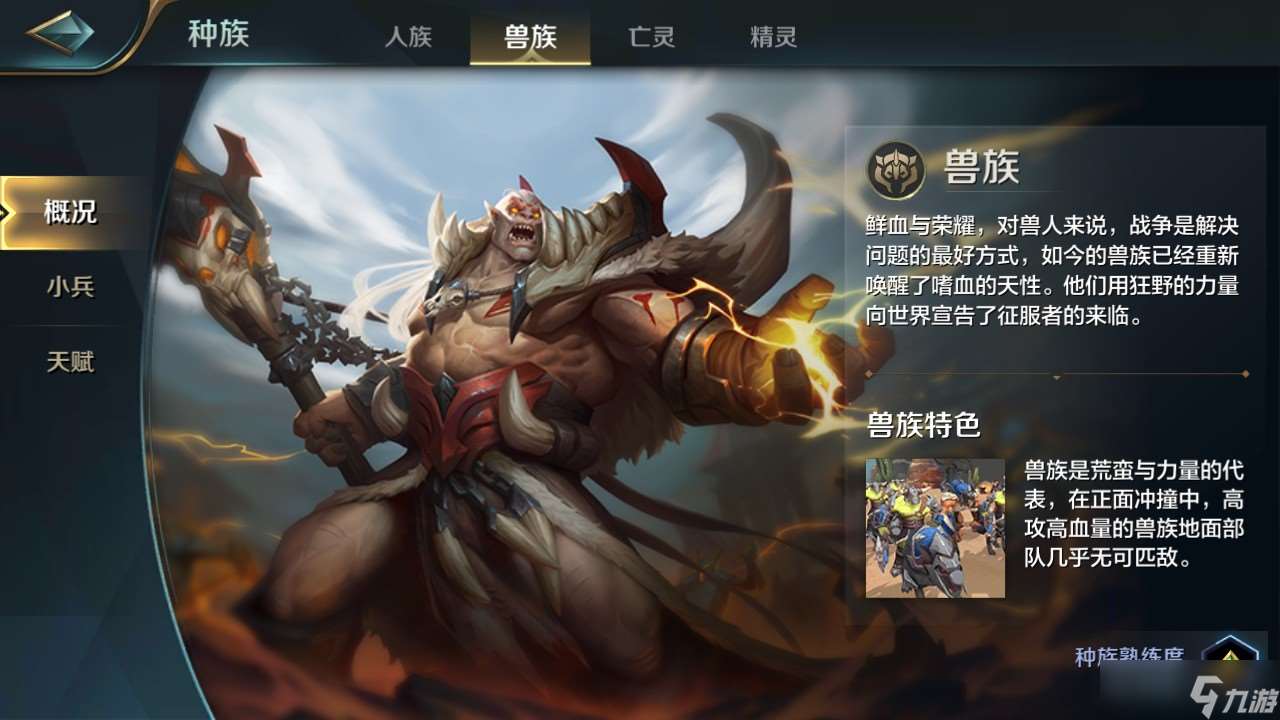 戰爭怒吼什么種族強