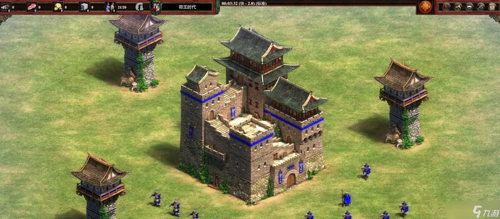 帝國時代2地形圍墻怎么建