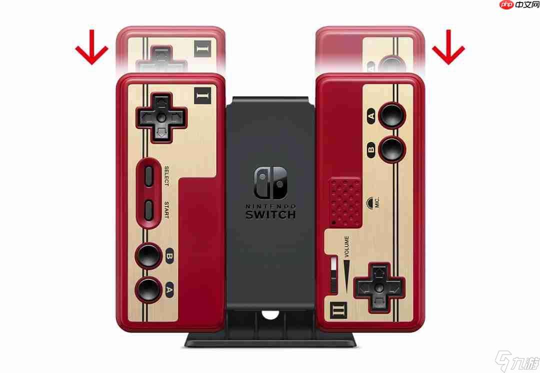 任天堂隱喻紀念紅白機誕生日 經典手柄連接Switch