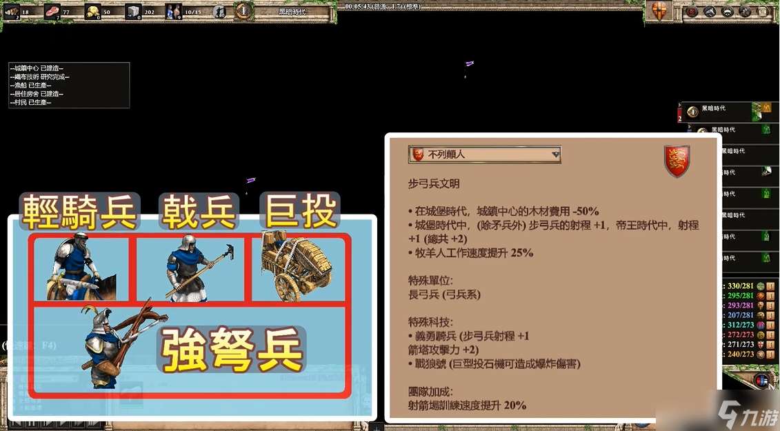 帝國時代2無敵兵種組合推薦什么