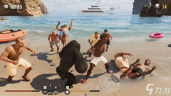 大亂斗游戲《Gorilla Vs 100 Men》于7月23日在Steam平臺上架