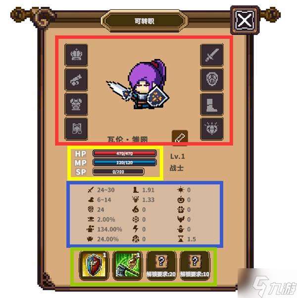 《桌面副本物语》角色面板介绍 角色怎么转职