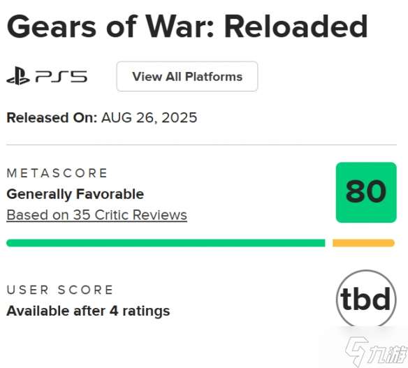 九游晚报:生化9脸模疑似确认!《战争机器RE》M站评分