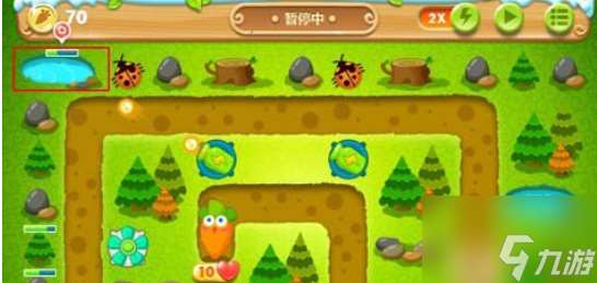 保卫萝卜2第24关攻略图文介绍 220秒清理两个水坑