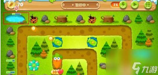 保衛(wèi)蘿卜2第24關(guān)攻略 220秒清理兩個(gè)水坑