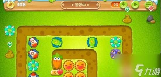 保卫萝卜2第24关攻略图文介绍 220秒清理两个水坑