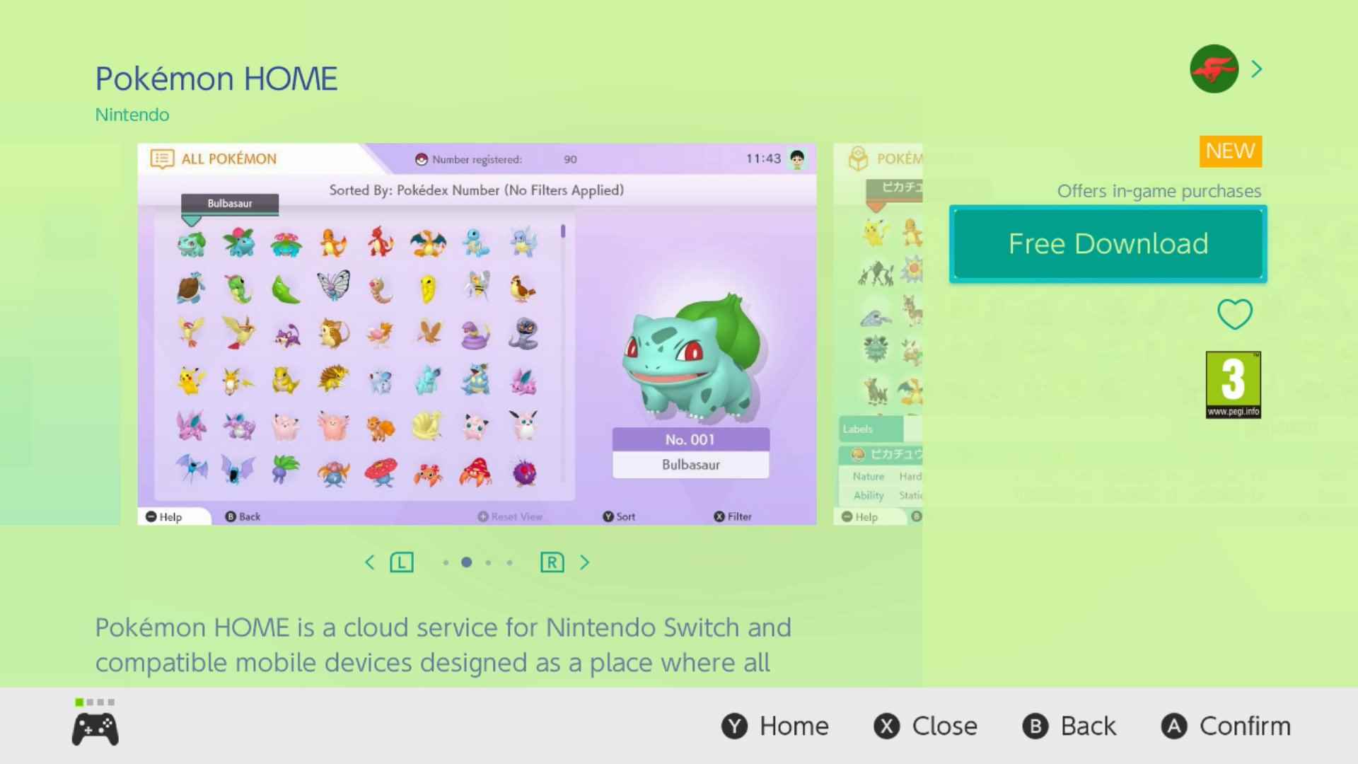 Pokémon home