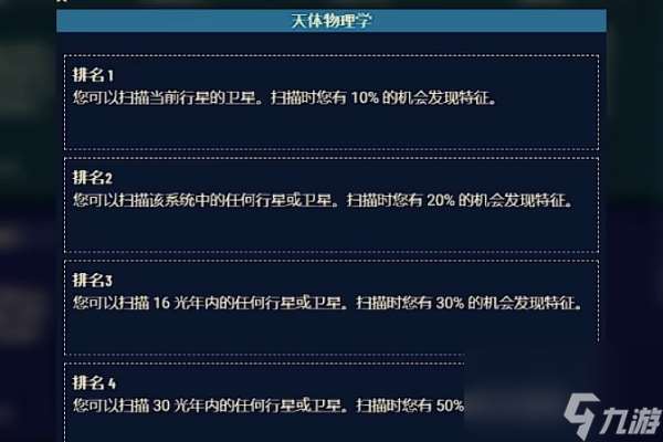 星空游戏天体物理学技能有什么用 星空游戏天体物理学技能效果介绍