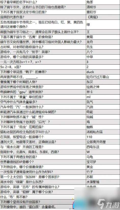 火源战纪益智答题通关秘籍大揭秘