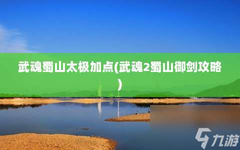 武魂蜀山太极加点 武魂2蜀山御剑攻略