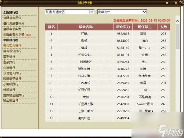 天龙八部剑啸九州这个服怎么样 剑啸九州服区介绍 2023推荐