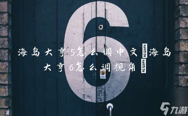 海岛大亨5怎么调中文 海岛大亨6怎么调视角