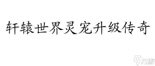 轩辕灵宠怎么升级攻略 - 轩辕世界灵宠升级技巧与传奇