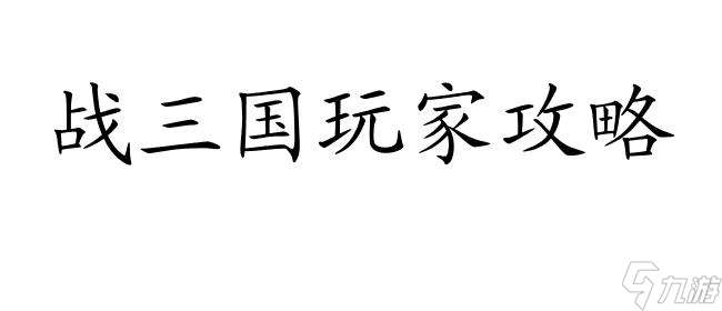戰(zhàn)三國怎么經(jīng)營攻略-玩家必備攻略,快速打造強(qiáng)大勢力
