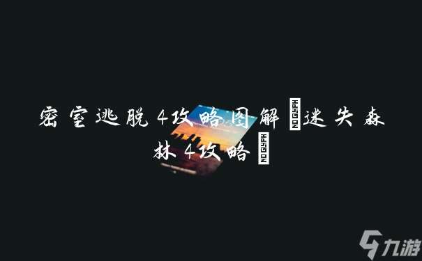 密室逃脱4攻略图解 迷失森林4攻略