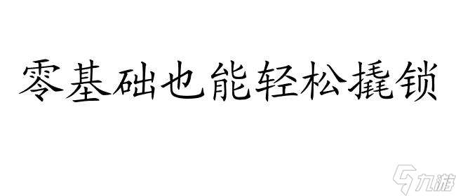 恶霸鲁尼攻略怎么有效撬锁 最佳技巧与指南