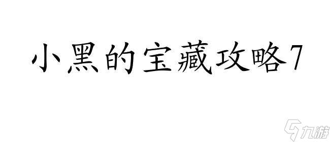 小黑的宝藏攻略7怎么过 - 快速通关攻略推荐