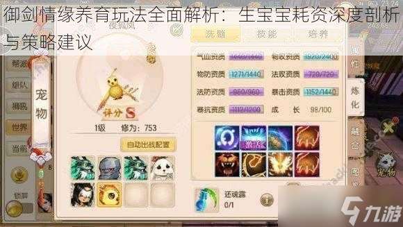 御劍情緣養育玩法全面解析 生寶寶耗資深度剖析與策略建議
