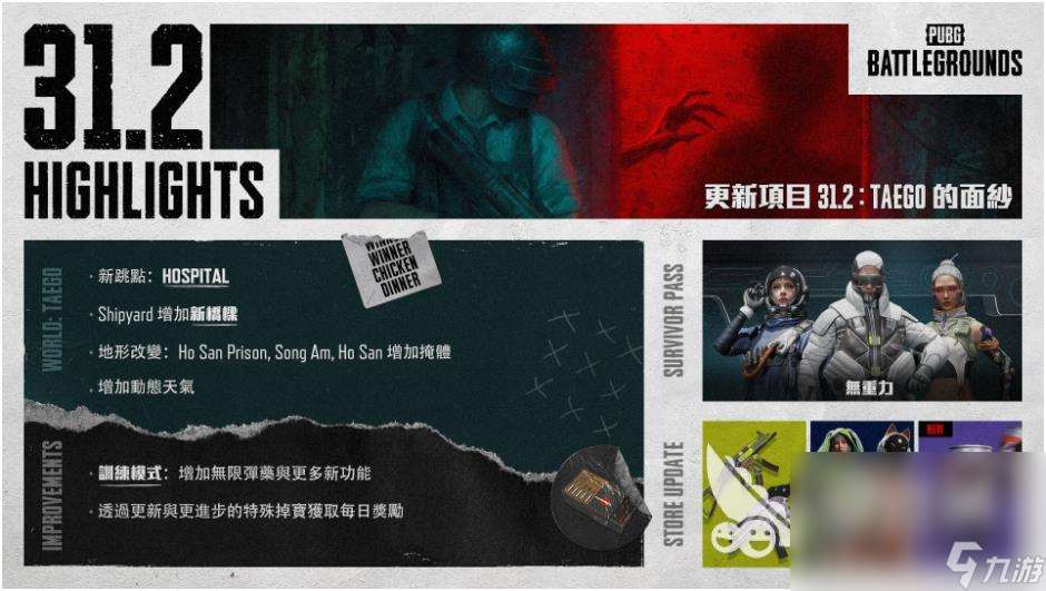 PUBG更新公告内容介绍 9月19日版本更新内容