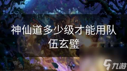 神仙道多少級才能用隊伍玄璧
