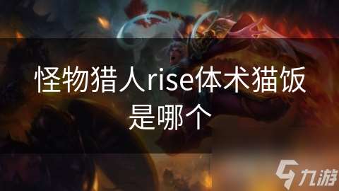 怪物獵人rise體術貓飯是哪個