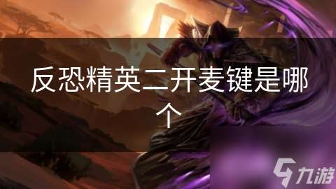 反恐精英二開麥鍵是哪個