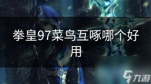 拳皇97菜鳥互啄哪個(gè)好用