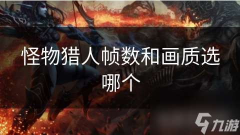 怪物獵人幀數和畫質選哪個