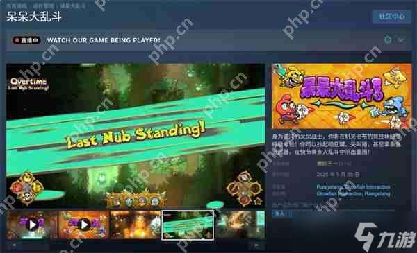 Steam限时喜加一 多人派对《呆呆大乱斗》首发限免