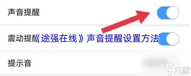 《途强在线》声音提醒设置方法