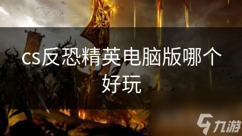 cs反恐精英電腦版哪個好玩