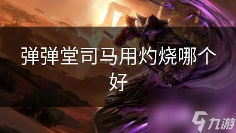 彈彈堂司馬用灼燒哪個好