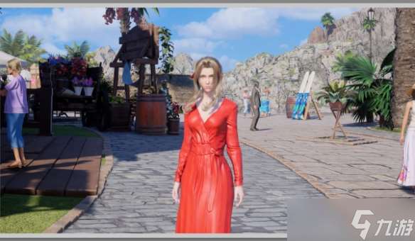 《FF7重生》愛麗絲優雅裙裝MOD 4層蕾絲 動態花瓣特效